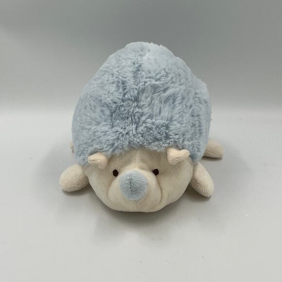 Little Jellycat Happy Blue Hedgehog Plush Rattle 9" Soft Toy - Picture 2 of 8